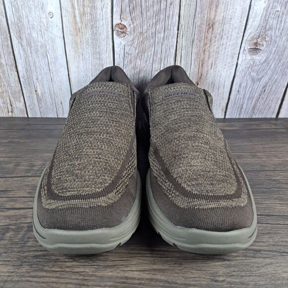 Skechers Motley Vaseo Arch Fit Slip On Loafer Men's Sz 13 Brown (VGC) - Picture 2 of 9